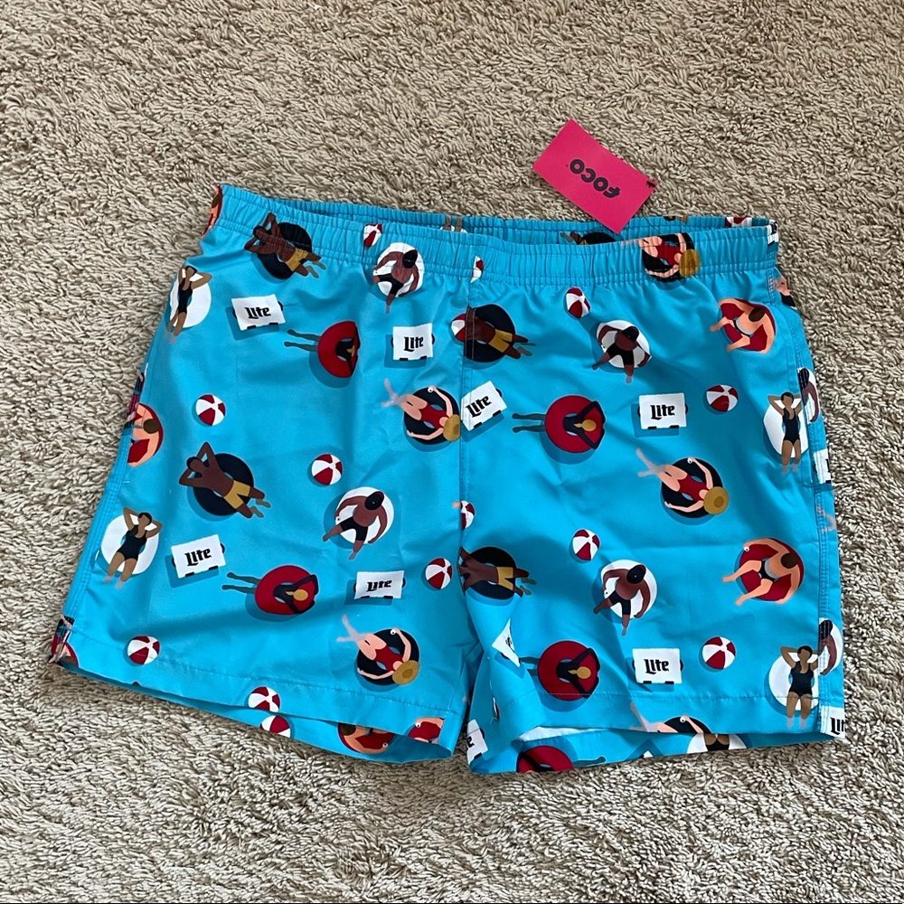 XL Miller Lite swim trunks NWT